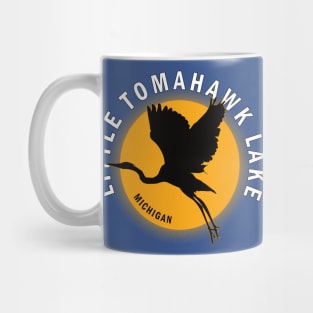 Little Tomahawk Lake in Michigan Heron Sunrise Mug